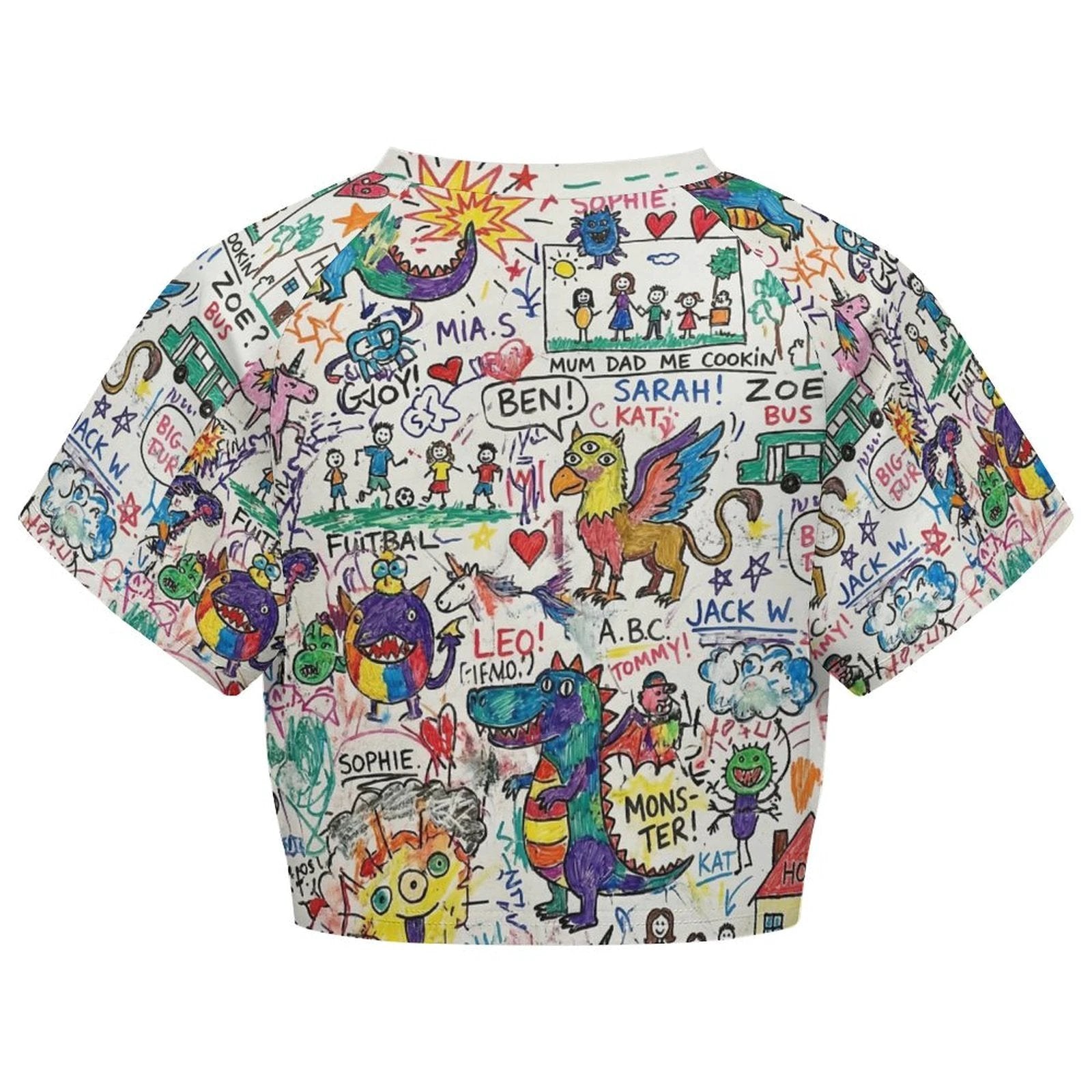 180gsm Cropped T-Shirt(All-Over Printing) by SALE_DESIGN-Personal Design