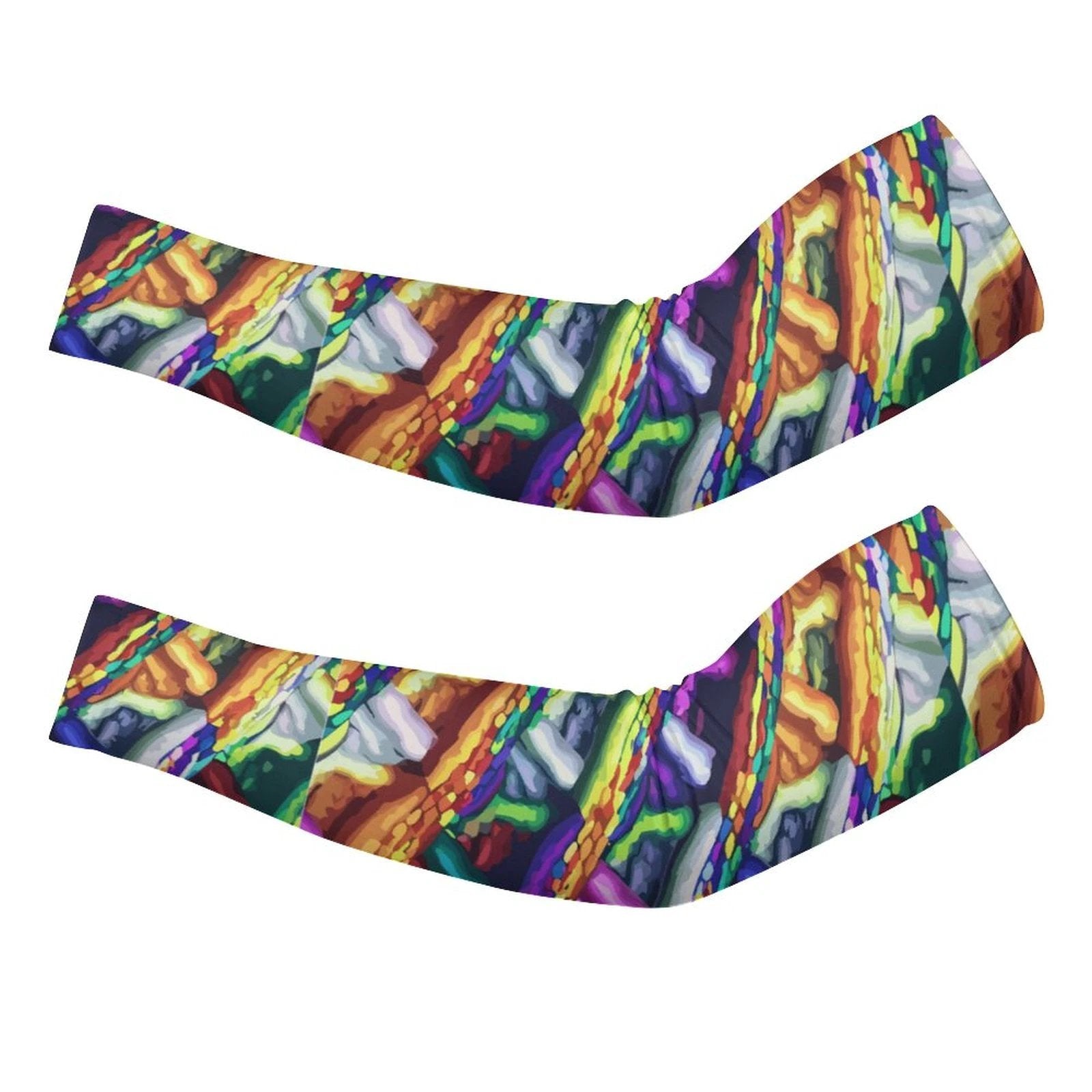Ice Silk Cooling Arm Sleeves For Men Women UV Protection Sublimation