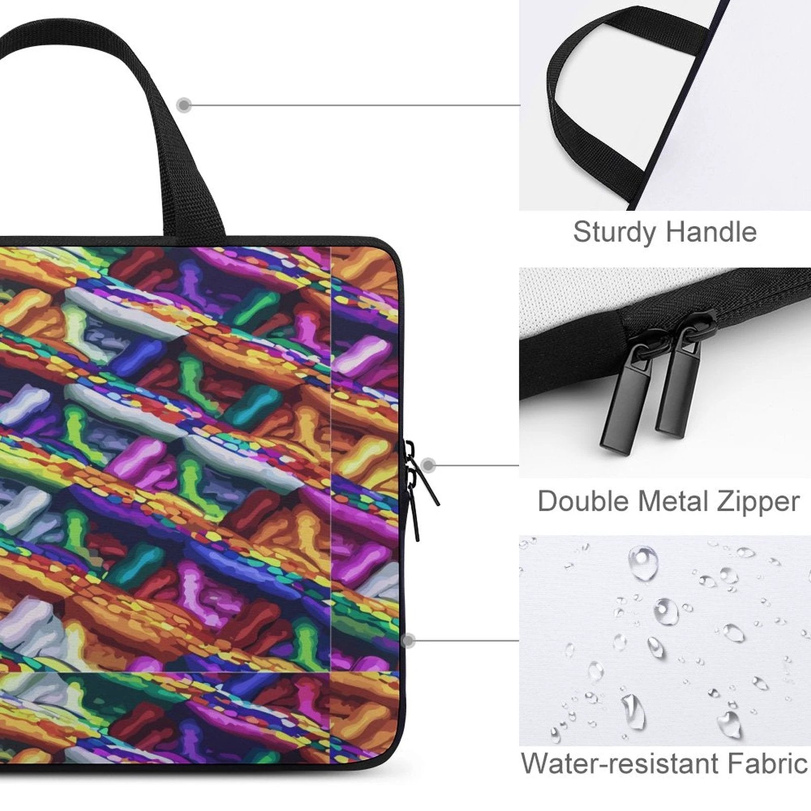 Maximalist Mind Melting Custom Laptop Case With SVG Art By Dyles Mavis