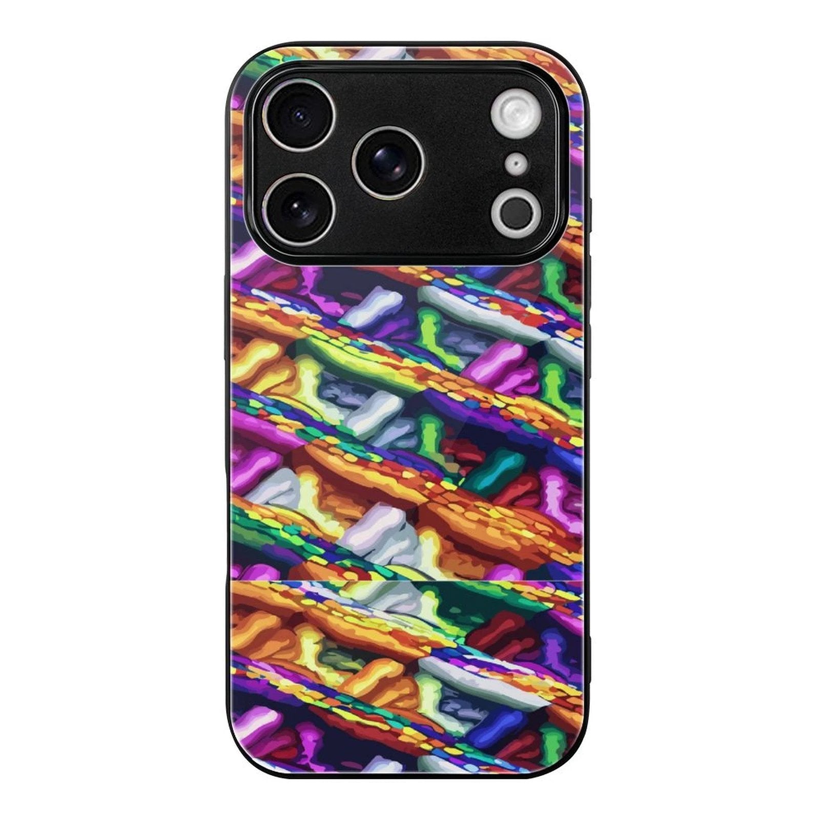 Glass iPhone 17 Series Case UV Print Scratch Resistant Glass