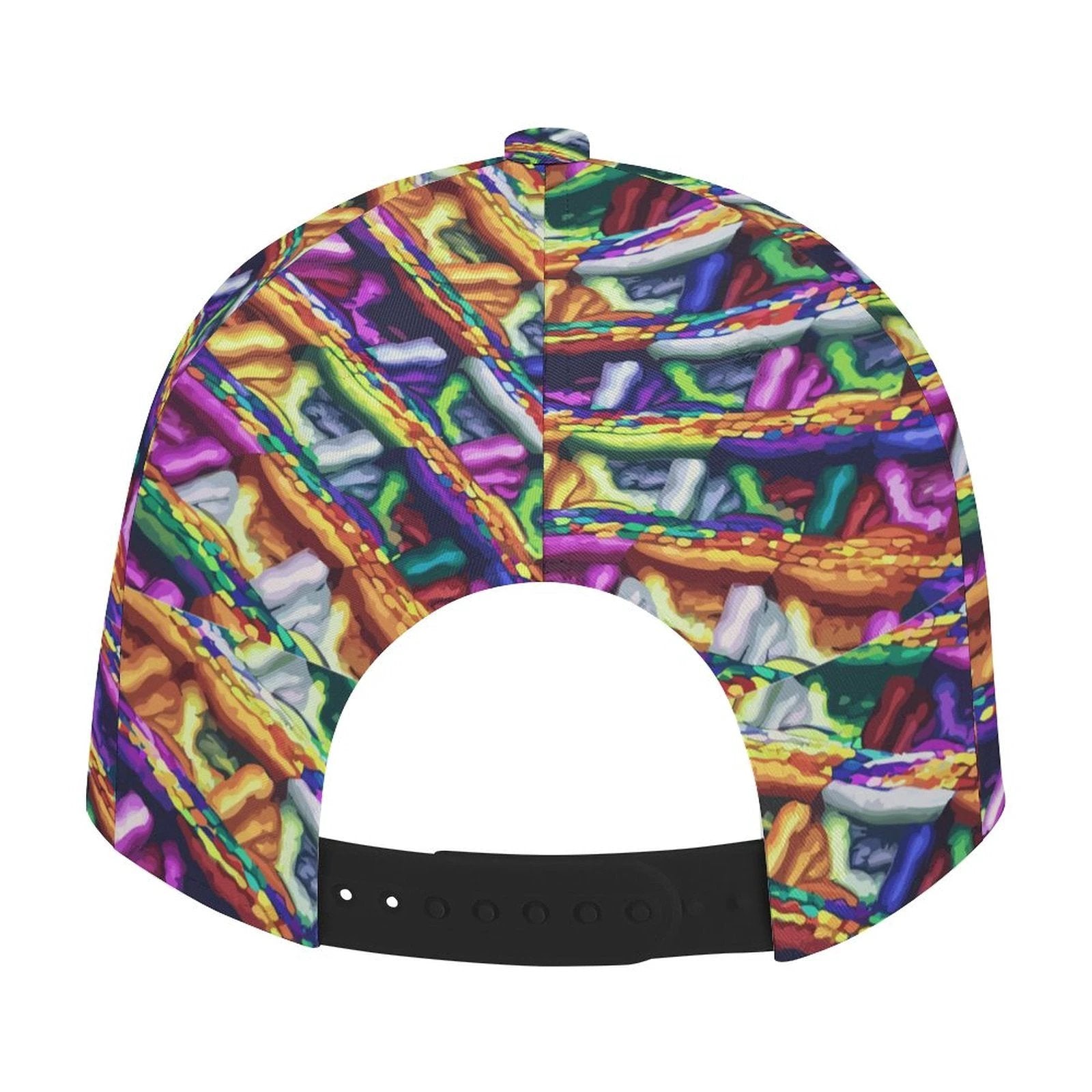 Unisex All Over Print Snapback Cap Mind Melting Abstract Art Colorful