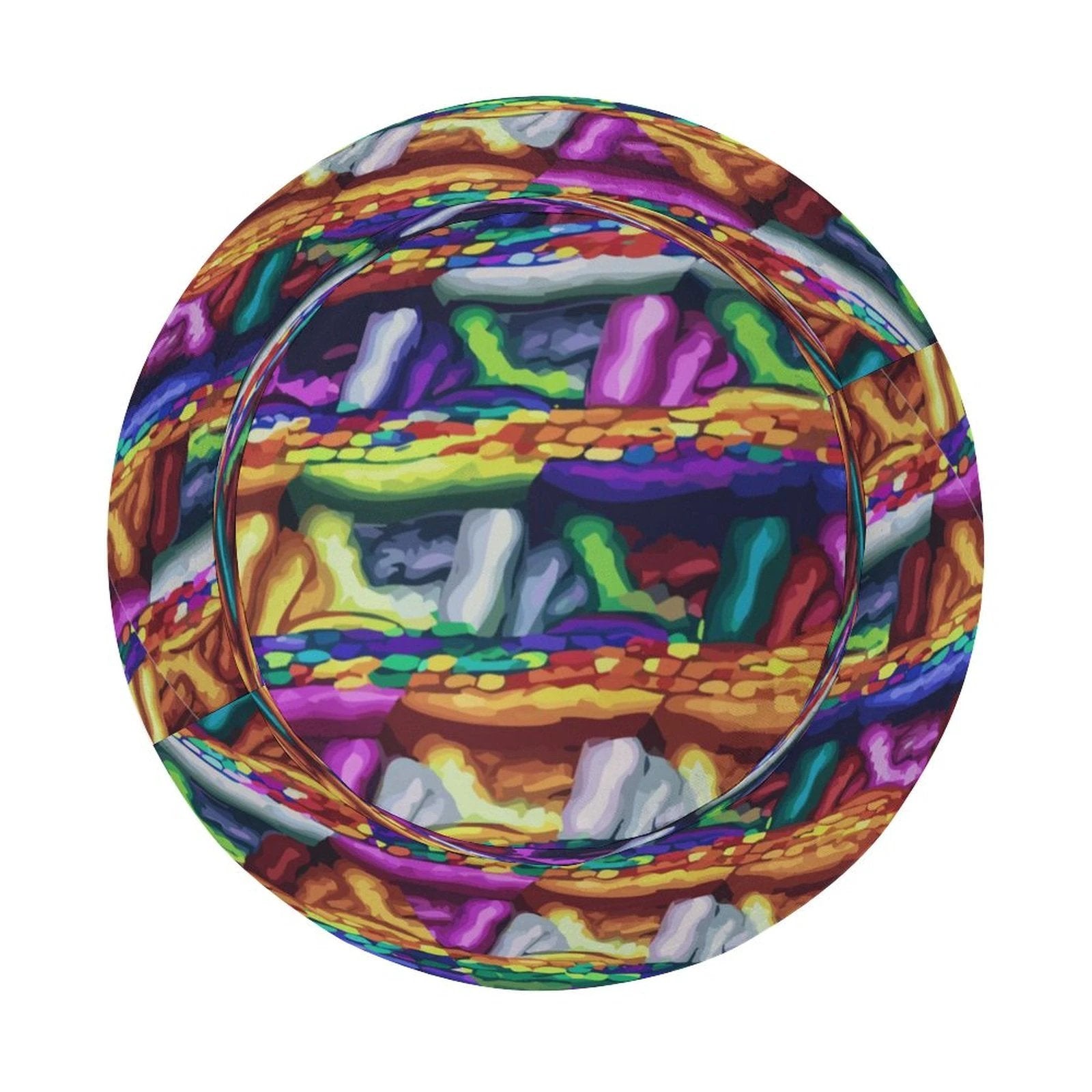 Oversized Bucket Hat All Over Print Vibrant Abstract Mind Melting Artwork