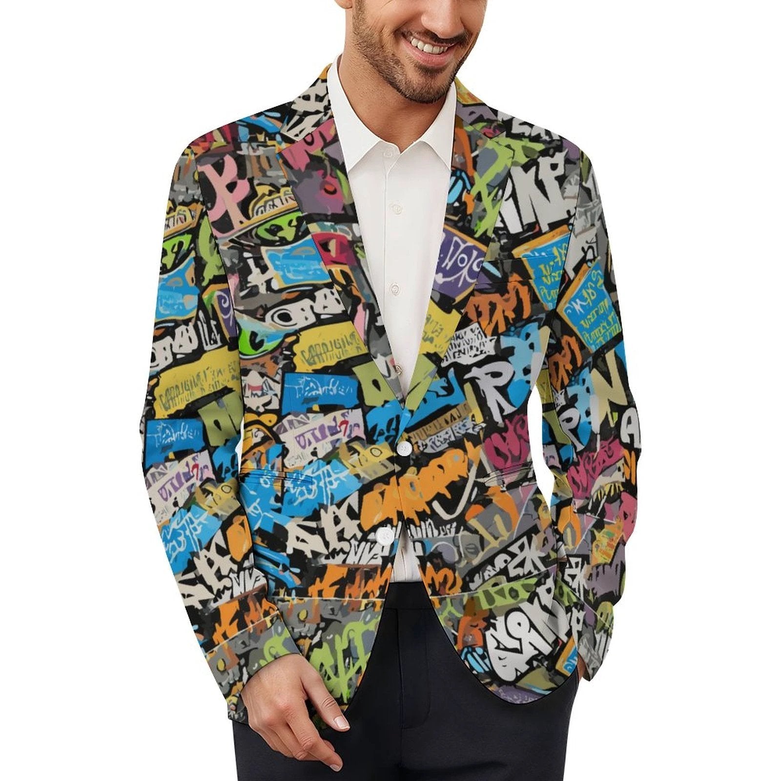 170gsm Men's Casual Blazer(All-Over Printing) by SALE-Personal Design