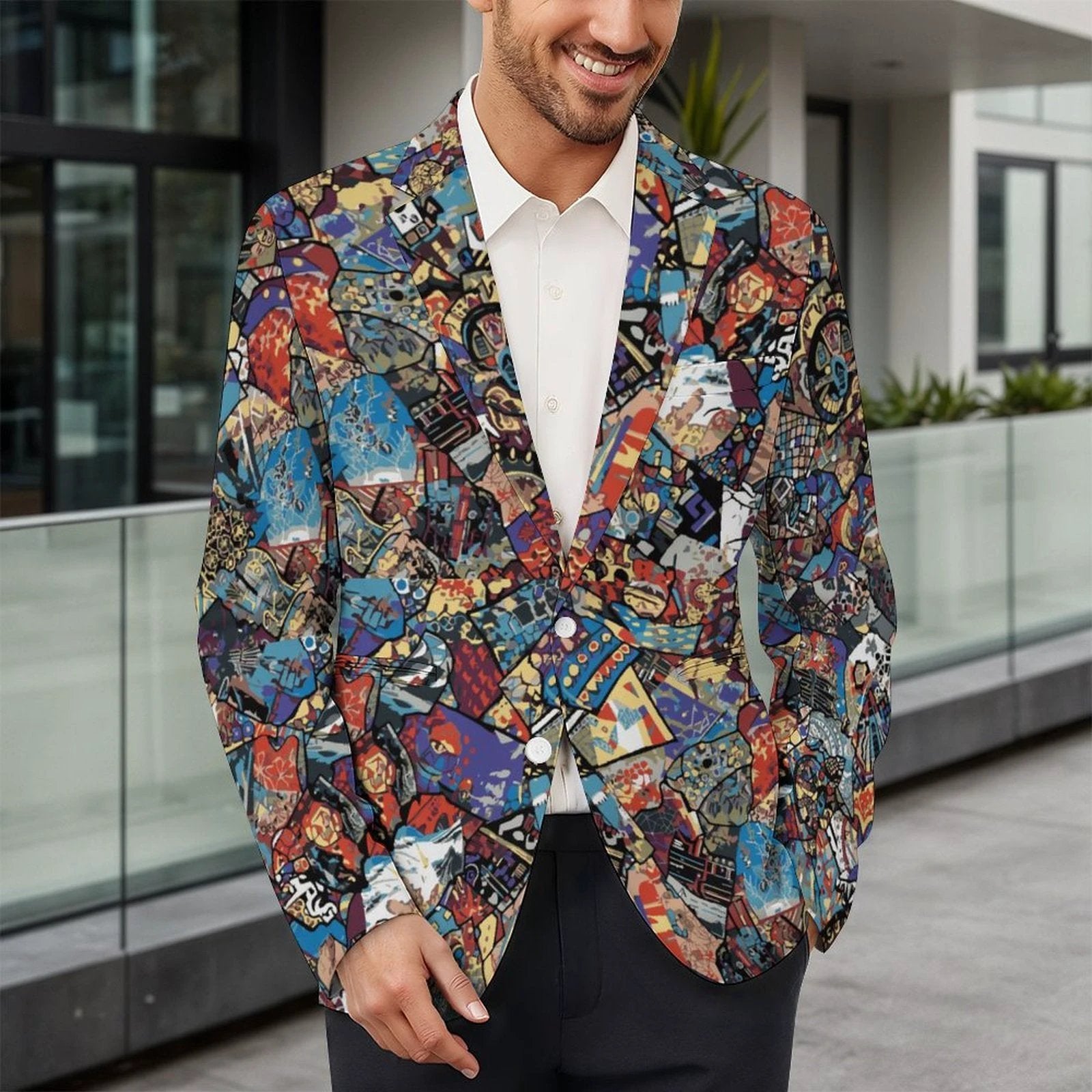 170gsm Men's Casual Blazer(All-Over Printing) by SALE_DESIGN-Personal Design