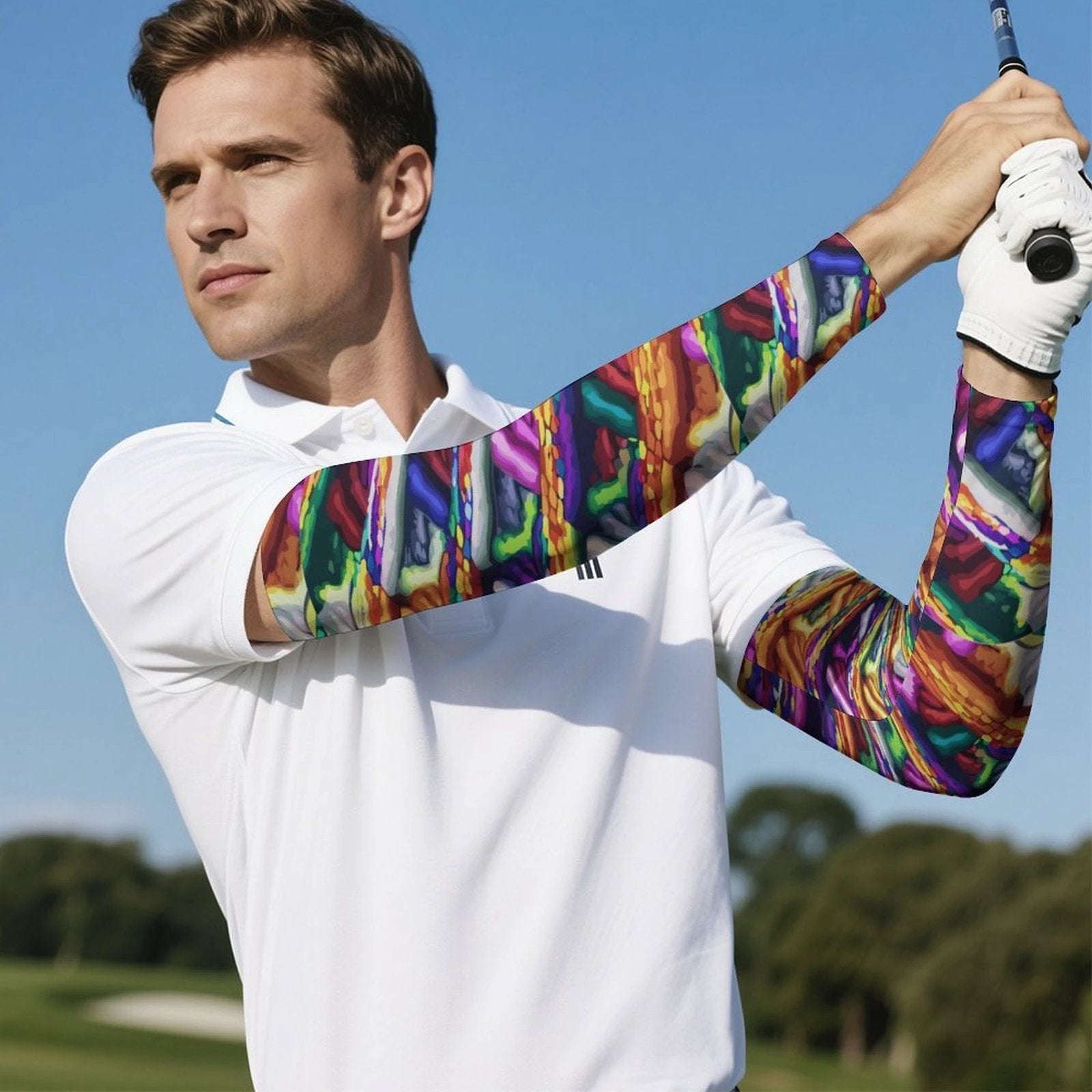 Ice Silk Cooling Arm Sleeves For Men Women UV Protection Sublimation