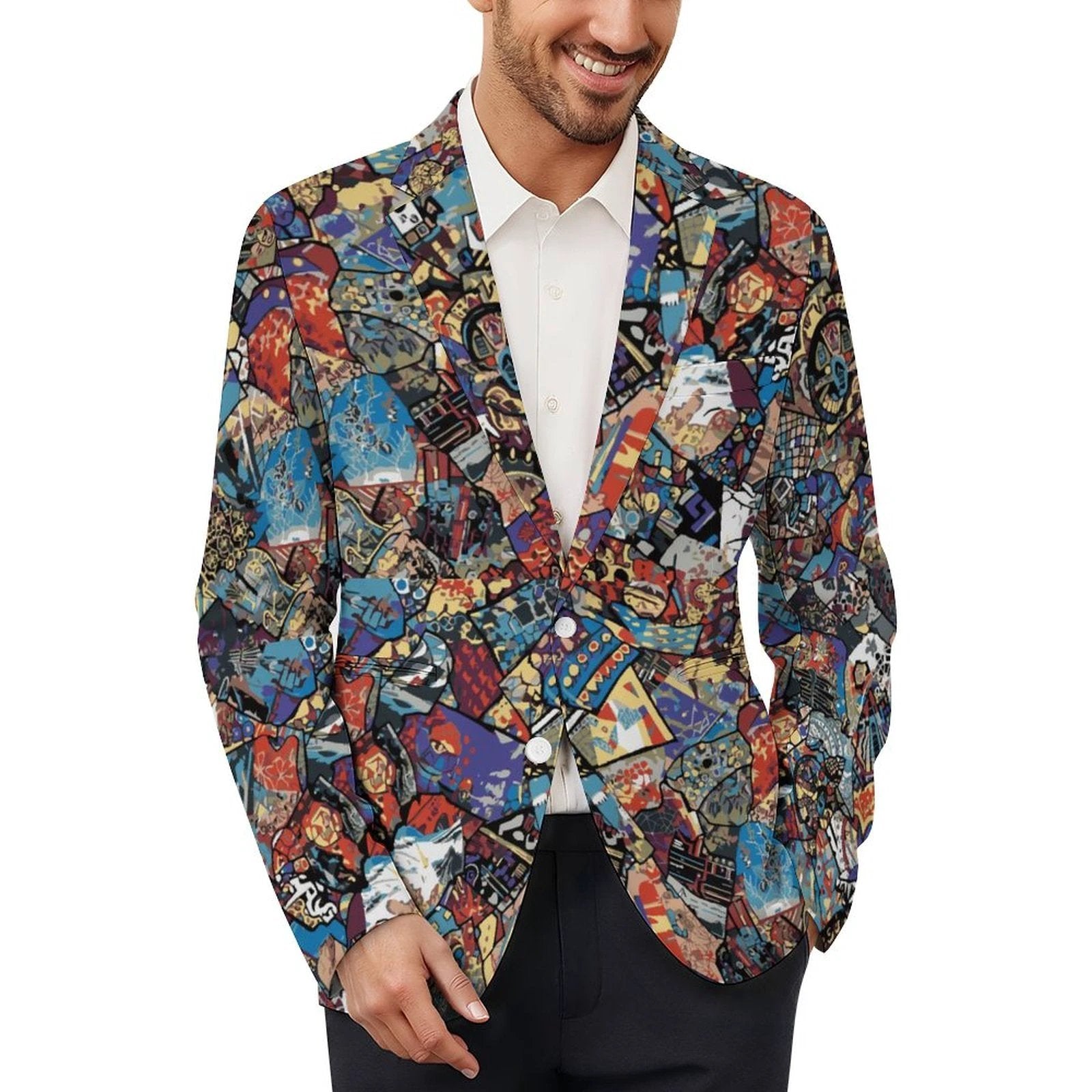 170gsm Men's Casual Blazer(All-Over Printing) by SALE_DESIGN-Personal Design