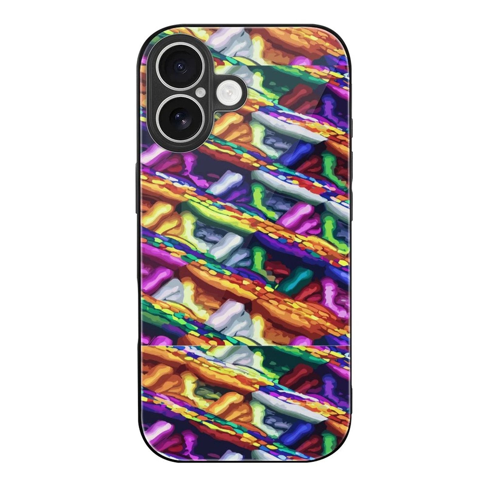 Glass iPhone 17 Series Case UV Print Scratch Resistant Glass