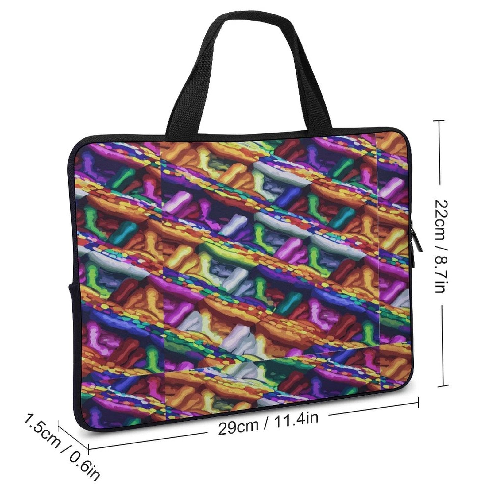 Maximalist Mind Melting Custom Laptop Case With SVG Art By Dyles Mavis