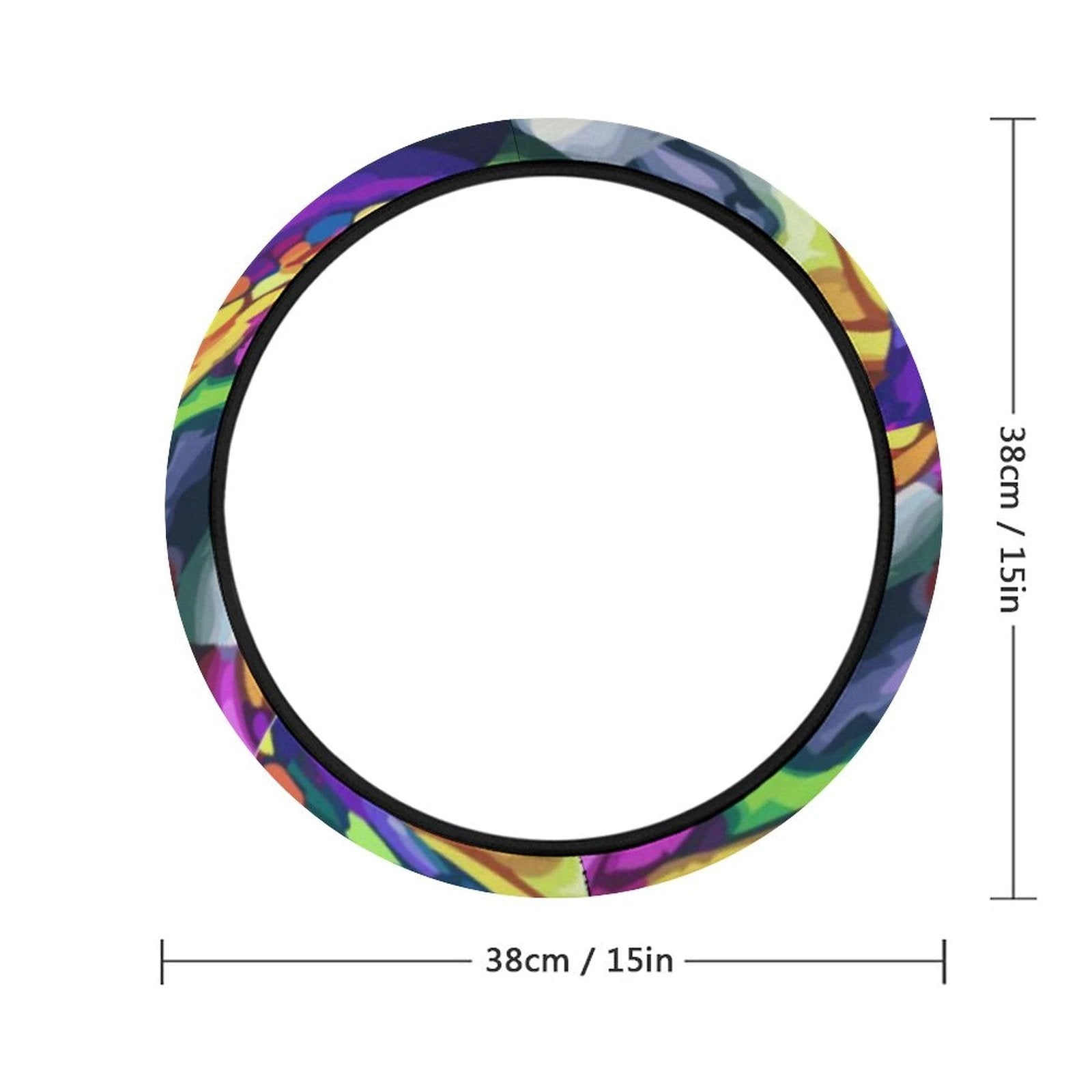 Mind Melting Neoprene Car Steering Wheel Cover Anti Slip Durable