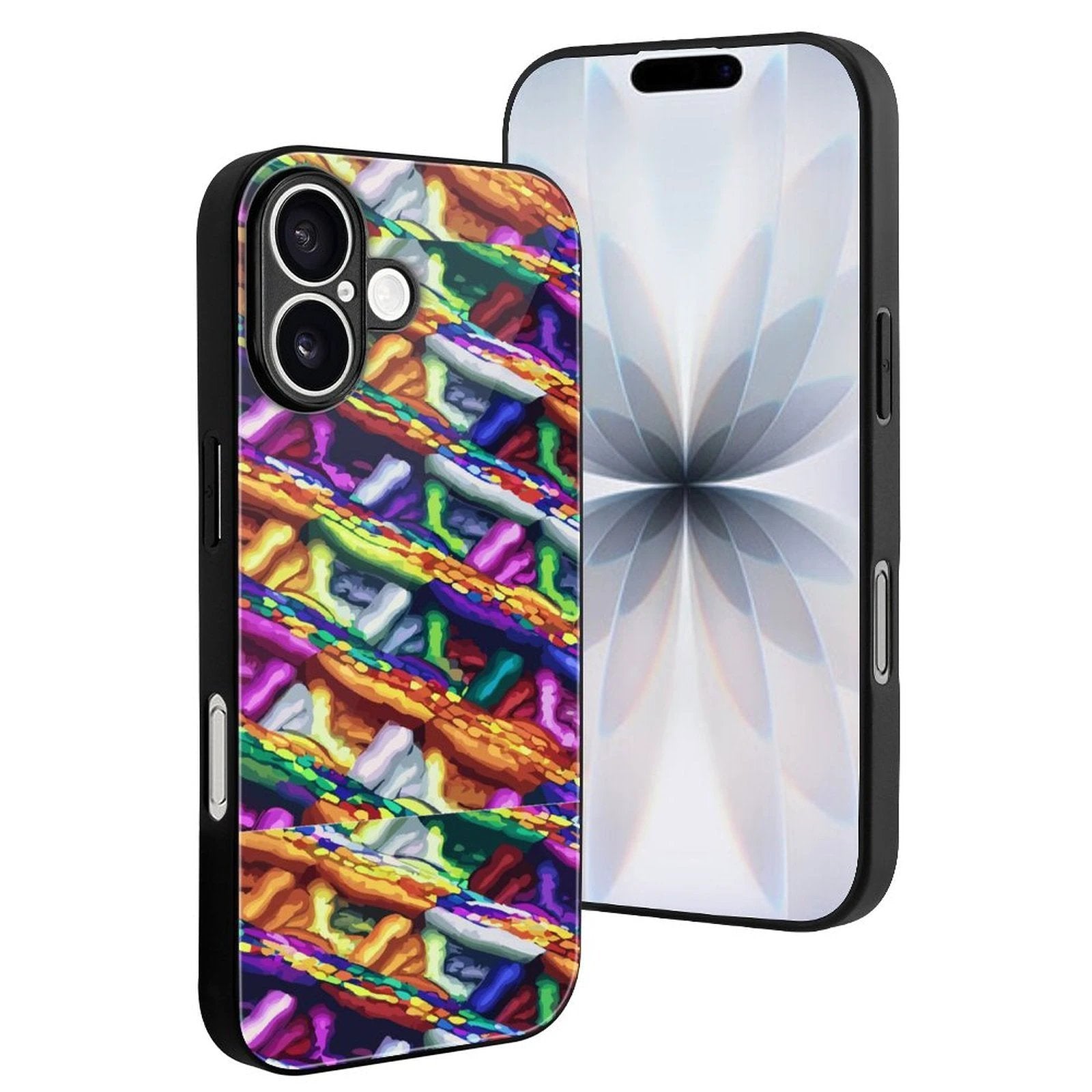 Glass iPhone 17 Series Case UV Print Scratch Resistant Glass