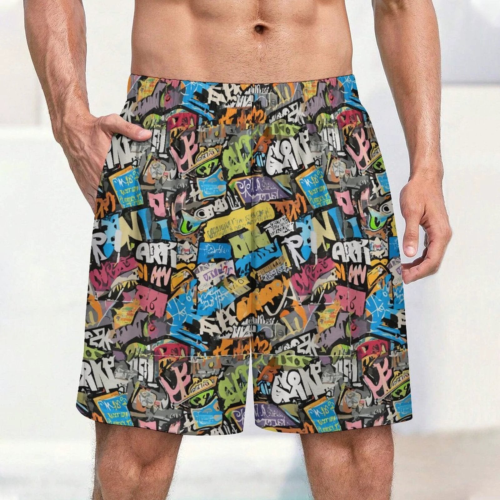 170gsm Pajama Shorts for Men(All-Over Printing) by SALE-Personal Design