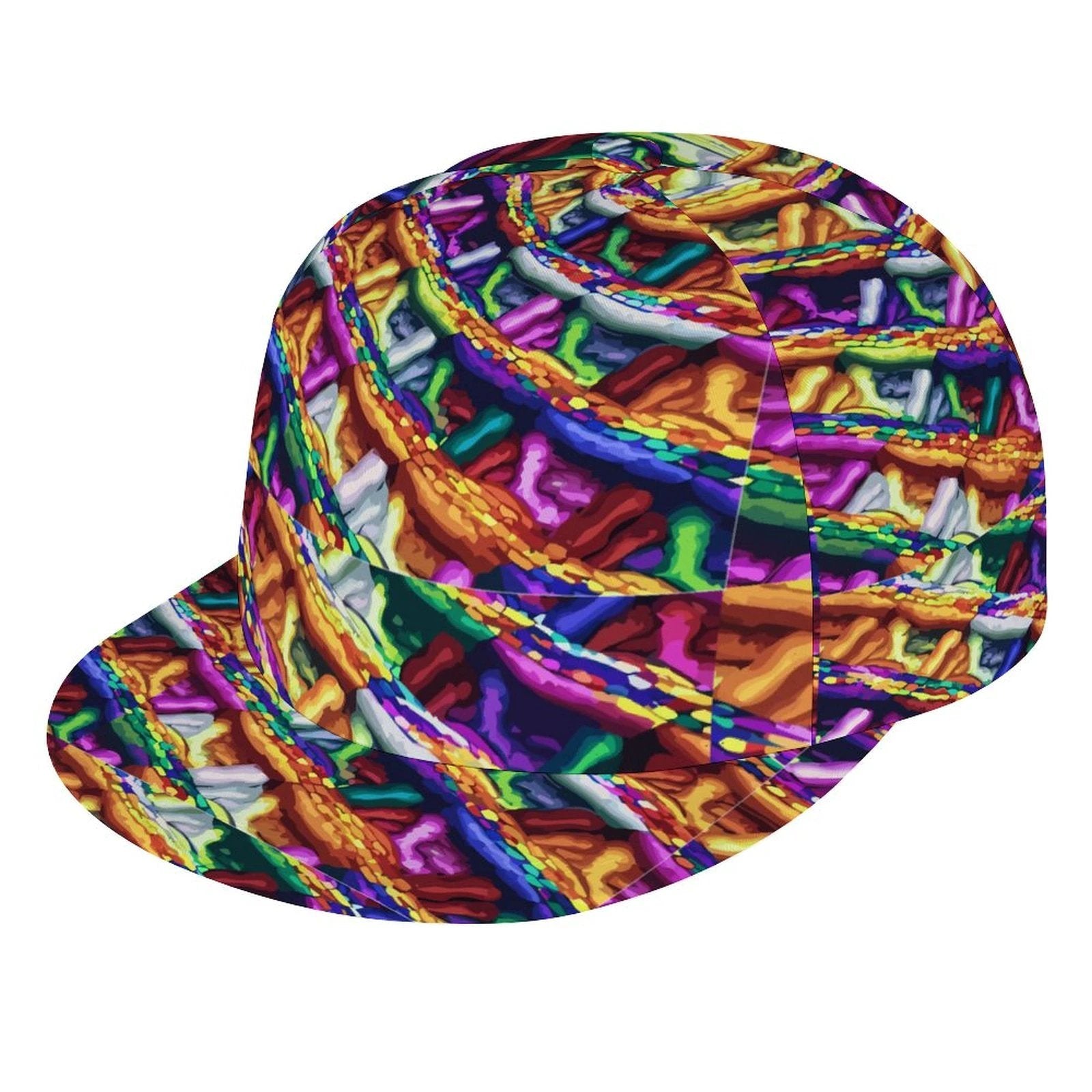 Unisex All Over Print Snapback Cap Mind Melting Abstract Art Colorful