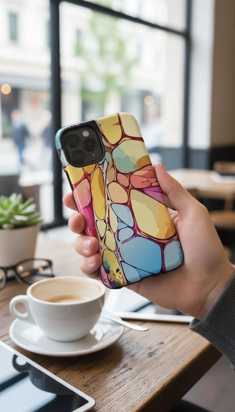 Abstract Chalk Stone iPhone Case - Shockproof Lexan Armor by Aesthetic Rebellion