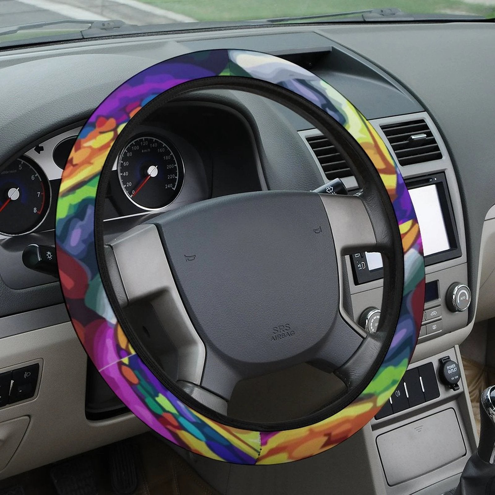 Mind Melting Neoprene Car Steering Wheel Cover Anti Slip Durable