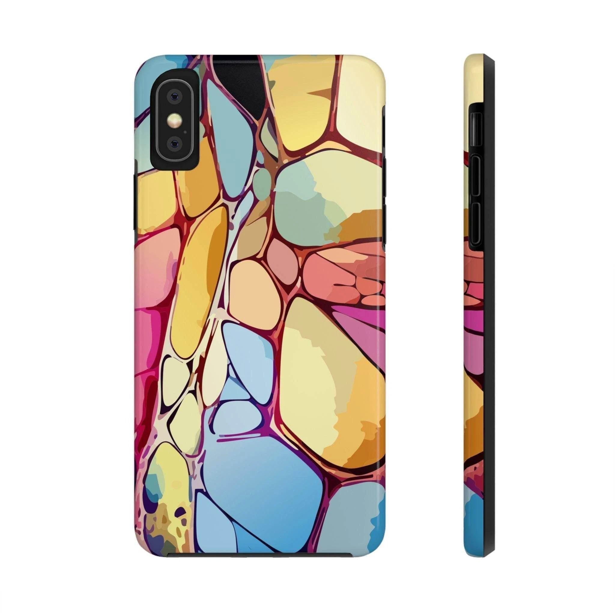 Abstract Chalk Stone iPhone Case - Shockproof Lexan Armor by Aesthetic Rebellion