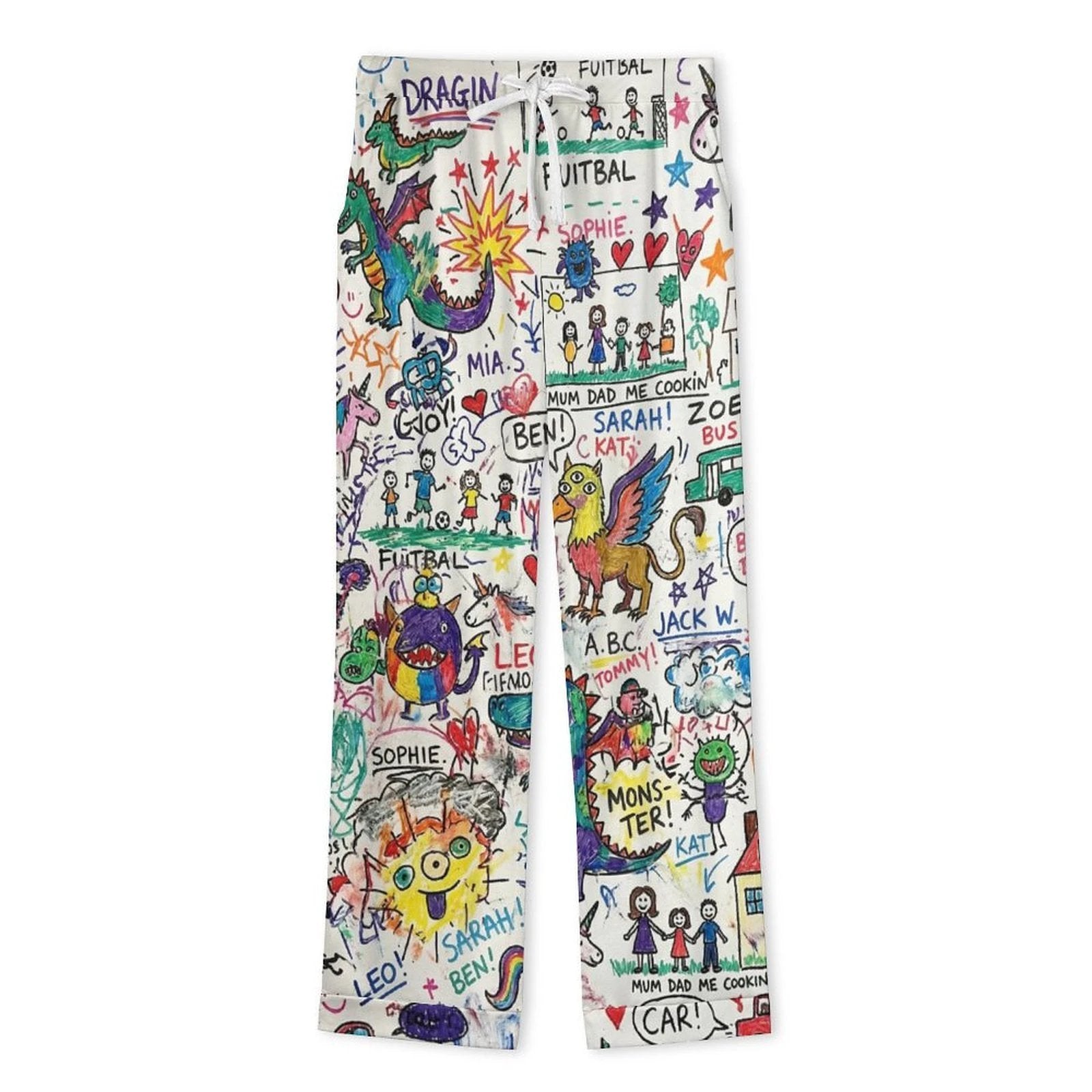 170gsm Women's Cuban Collar Pajama Set(All-Over Printing) by SALE_DESIGN-Personal Design