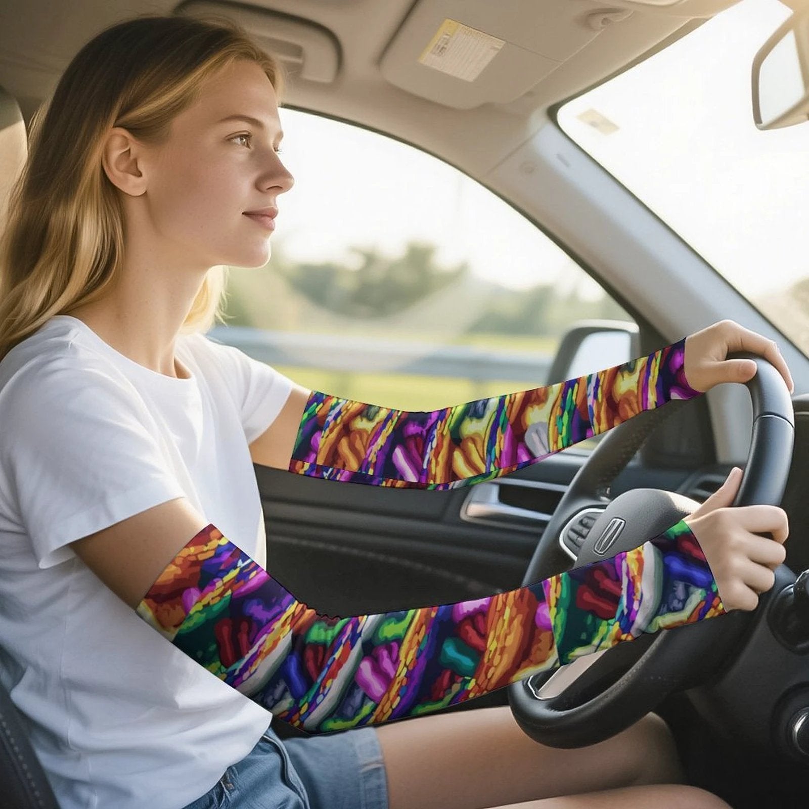 Ice Silk Cooling Arm Sleeves For Men Women UV Protection Sublimation