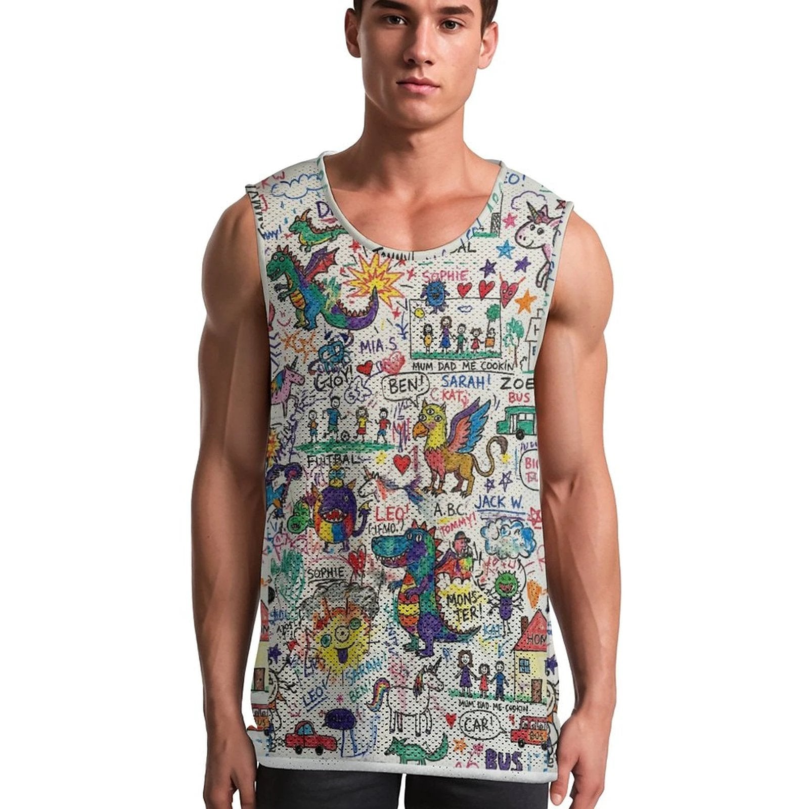170gsm Men's Quick-Dry Tank Top(All-Over Printing) by SALE_DESIGN-Personal Design