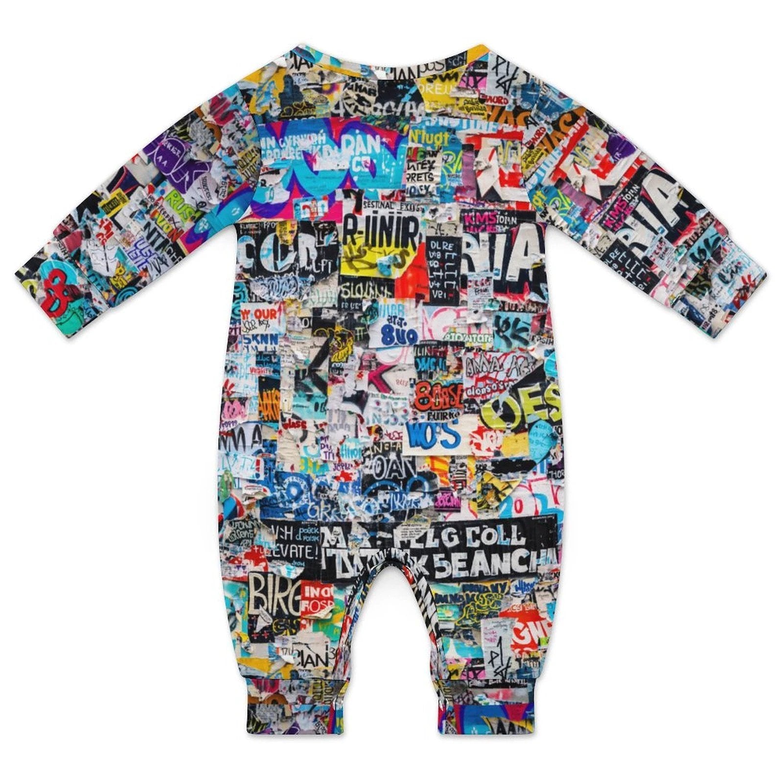 180gsm Long Sleeve Baby Romper(10 Sites) (All-Over Printing) by SALE_DESIGN-Personal Design