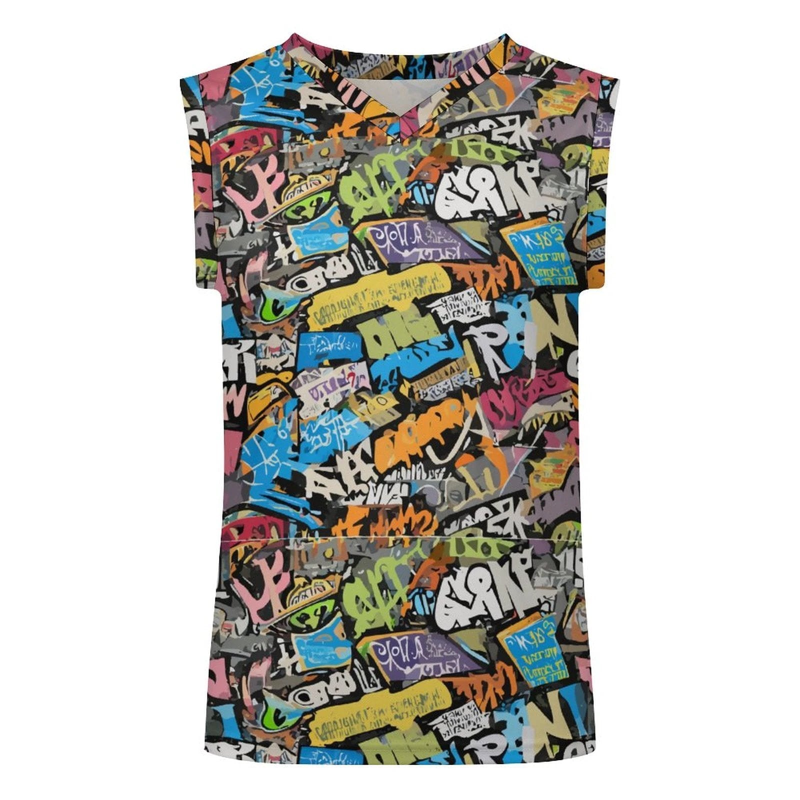 160gsm V-neck Basketball Tank Top(All-Over Printing) by SALE-Personal Design