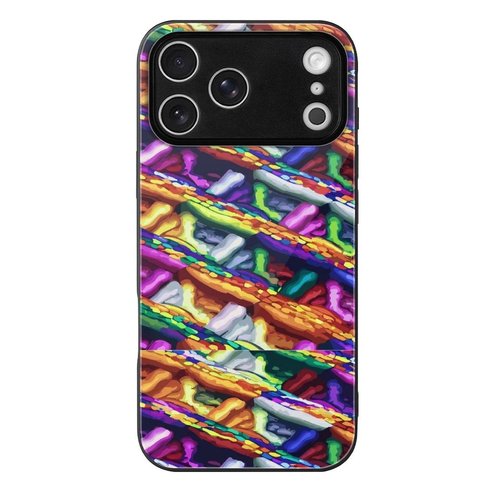Glass iPhone 17 Series Case UV Print Scratch Resistant Glass