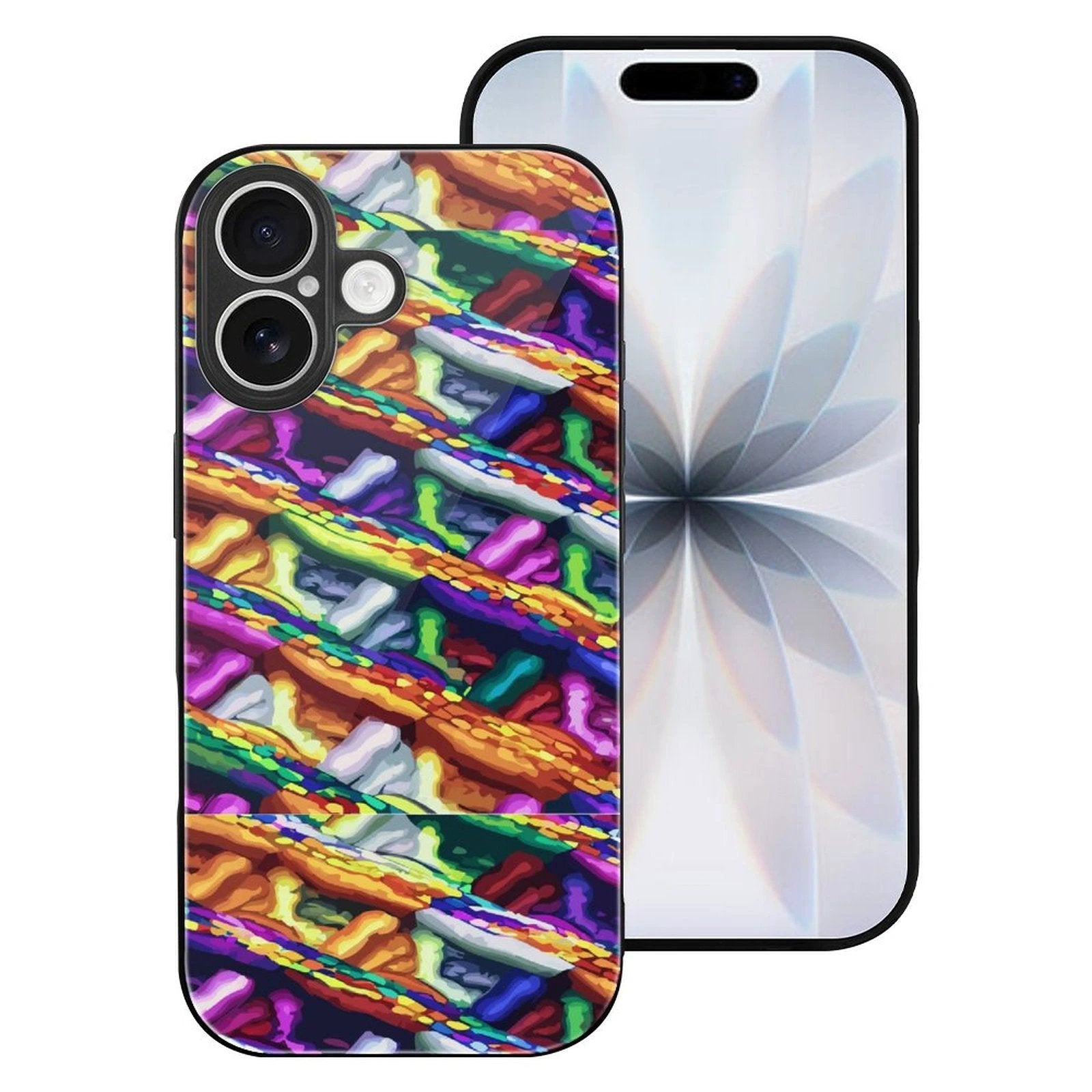 Glass iPhone 17 Series Case UV Print Scratch Resistant Glass